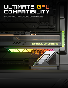 <span class=keywords><strong>Support</strong></span> de <span class=keywords><strong>carte</strong></span> <span class=keywords><strong>graphique</strong></span> anti-affaissement <span class=keywords><strong>upHere</strong></span> GB10 GPU avec éclairage ARGB 5V - Product Image 3