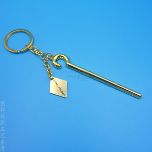 Llavero con Modelo de Arma de Aleación de Zinc, 70x12mm, Color Níquel Negro, Accesorio de Juego, Regalo - Product Image 4