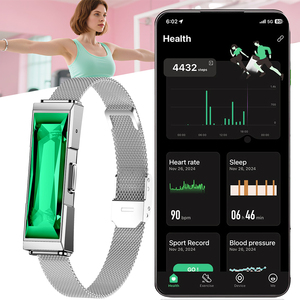 All'ingrosso Smart braccialetti Fitness Tracker 170 modalità di allenamento 24 ore su 24 ore di ossigeno nel sangue cardiofrequenzimetro orologio Moissanite - Product Image 1