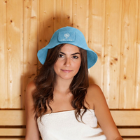 Chapeau de sauna portable en feutre de pure laine anti-chaleur pour sauna intérieur privé, hammam et salle de bain - Offre spéciale