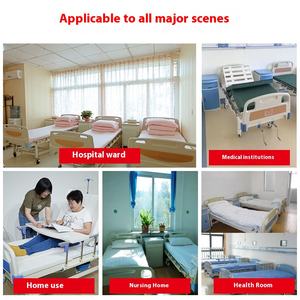 Yaşlı uzanmış ve bacak kaldırma rehabilitasyon ev ve hastane için çok fonksiyonlu manuel hasta yatağı - Product Image 4