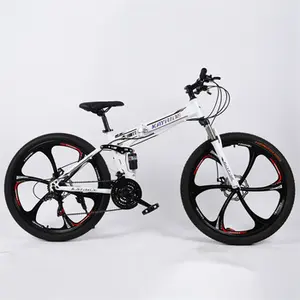 Bicicleta dobrável nova de 26 polegadas com suspensão total bicicleta de montanha dobrável