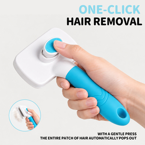 Brosse de toilettage autonettoyante pour animaux de compagnie, en acier inoxydable, pour éliminer les poils morts chez les chiens et les chats - Product Image 3