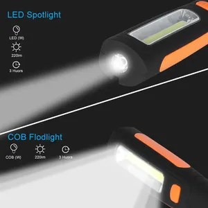 Lampe de travail LED portable Howlighting rechargeable pour mécanicien, réparation sous capot, urgence - Barre lumineuse LED magnétique portable - Product Image 4