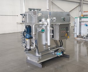 Sản xuất tại Trung Quốc 1 tấn YP-GQF1 thép Carbon xử lý nước thải hòa tan không khí nổi sử dụng nhà ăn mòn bảo vệ động cơ PLC Tank - Product Image 4