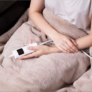 Portable Electric <strong>Heated</strong> <strong>Throw</strong> <strong>Blanket</strong> with Dual Voltage and Remote Control for Garage Camping Commercial Use - Product Image 3