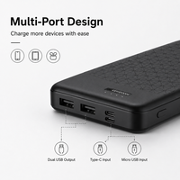 Banco de Energía OEM de 10000 mAh, Cargador Portátil de 10000 mAh, Logotipo Personalizado, Venta al Por Mayor de Fábrica ODM para Distribuidores de Productos para Exteriores