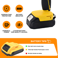 Kit de perceuse sans fil de haute qualité, tournevis électrique, moteur sans balais, perceuse à percussion à vitesse variable, batterie Li-ion 1,5 Ah, OEM