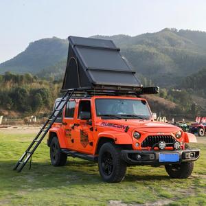Outdoor Hard Roof Tent Sturdy Aluminum Frame with Telescopic <b>Ladder</b> Portable Sunshade Tent for Outdoor Camping - Product Image 5
