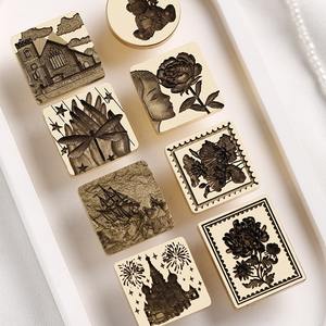 Tête de sceau laser haut de gamme en laiton massif, gravure multicouche en relief, design irrégulier en cuivre pour la décoration - Product Image 2