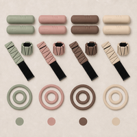 Ensemble d'équipements de yoga en silicone personnalisés par l'usine OEM : haltères mats, poids de cheville et de poignet, anneau de Pilates en silicone avec logo