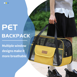 Evcil Hayvan Taşıma Çantası Köpek Genişletilebilir Taşıyıcı Havayolu Onaylı Katlanabilir Şık Fermuarlı Büyük Su Geçirmez Kedi Açık Hava Kare Oxford Hayvan Çantası - Product Image 2