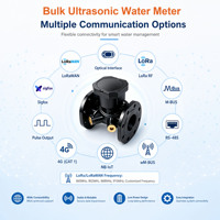 Compteur d'eau intelligent à ultrasons en gros DN50-DN500 avec batterie 4G LoRaWAN RS485 pour lecture à distance pour l'irrigation agricole