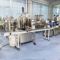 Machine de remplissage d'huile pneumatique automatique à tête unique pour les applications de boissons en verre et en plastique avec moteur mélangeur, capacité de 200 ml