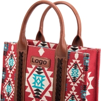 Sac fourre-tout bandoulière populaire de style ethnique rétro, avec sangle réglable, pour maquillage et shopping, en toile écologique, fermeture éclair, personnalisable