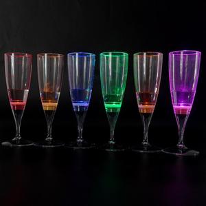 Vente en gros de flûte à <span class=keywords><strong>champagne</strong></span> à vin <span class=keywords><strong>Led</strong></span> verres à eau liquide clignotant allumé coupe en verre à <span class=keywords><strong>champagne</strong></span> pour mariage - Product Image 5