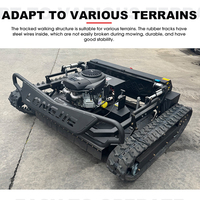 Livraison Gratuite Robot Tondeuse à Gazon Intelligent Télécommandé Mini Tracteur à Essence à Rayon de Braquage Zéro Lame à Neige Robotisée Tondeuse à Gazon