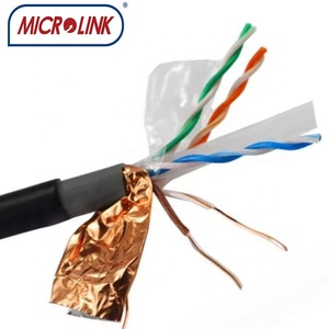 Vỏ bọc đôi PVC + PE Gigabit Mạng Ngoài trời FTP CAT6 LAN Cáp Cat 6 ngoài trời tinh khiết Đồng cáp Ethernet - Product Image 5