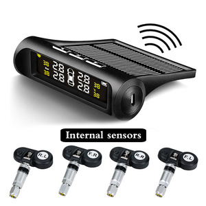 Real-time Wireless Car Tire Pressure Monitoring System Solar External Internal Universal <b>TPMS</b> - Product Image 3