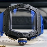 1104 Automatikuhr Skelett-Chronograph Zifferblatt Carbonfaser-Gehäuse Sport-Rennuhr Alltagsuhr Herren Casual-Uhr