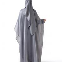 Nouvel ensemble de prière personnalisé uni, robe Kanak Telekung Mukena, ensemble de prière design