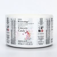Etiqueta Adhesiva Redonda con Logotipo de Marca, Impresa Personalizada en Fábrica, Papel Artístico en Rollo con Relieve, Laminación Mate, Reciclable