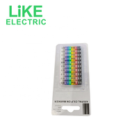 1.5mm ², 2.5mm ², 4mm ², 6mm ² tube de numéro numérique couleur, marquage de fil fil codage marque tube réseau ligne numéro LiKE électrique