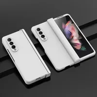 Coque de téléphone luxueuse ultra-fine couleur bonbon pour Samsung Galaxy Z Fold 7 6 5 4 3 5G, protection antichoc en plastique pour charnière et dos