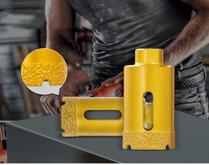 Huhao M10 kim cương lõi Khoan Bits Set Gạch gốm khoan công cụ khô sử dụng đá cẩm thạch thạch anh Granite Lỗ SAW - Product Image 4