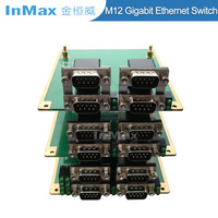 EN50155 8-port M12 Commutateur Contrôlé D'ethernet avec La Température Large