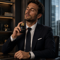 Parfum Oriental de Dubaï pour Homme, Flacon à Capuchon Doré, Qualité Designer Originale, Vaporisateur de Niche, OEM ODM Branding