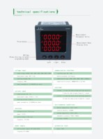 EASTSONG ES96Z Medidor de Panel Trifásico de 96mm Clase 0.5S kWh Armónico Demanda Máxima Factor de Potencia Activo Reactivo RS485 Modbus IP65