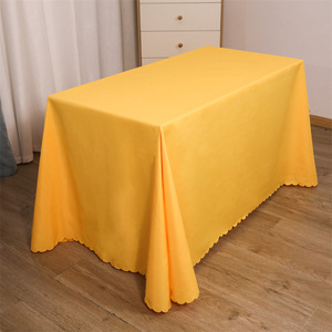 Đám cưới và sự kiện Polyester Khăn trải bàn đồng bằng dệt vải - Product Image 6