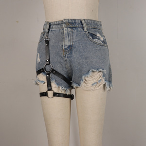 ファッション多層パンクハーネスベルト ゴシック太ももボンデージPUレザーセクシーチャスティティベルトガーターベルト - Product Image 4