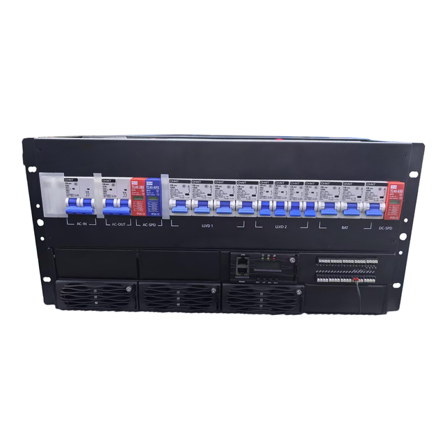 24VDC Single High Frequency Digital Rectifier 5U 300A Telecom DC Power Supply 93% Efficiency Integrated Embedded Battery Charger