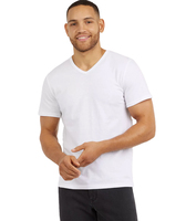 T-shirts en coton à manches courtes et col en V pour hommes, personnalisables avec logo, pour l'été, la musculation, l'entraînement, extensibles, légers et respirants