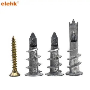 Elehk çinko alaşım Metal kendinden delme alçıpan çapa alçıpan çinko ağır Metal duvar çapalar için sabitleme