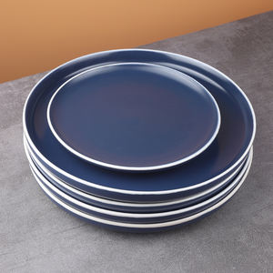 Plato de Postre de Gres de Alta Calidad a Precio de Fábrica, Platos de Cena de Cerámica Coloridos Personalizados - Product Image 5