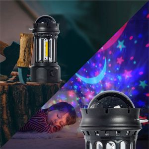 จีอาดี แอลอีดีไฟโปรเจคเตอร์ท้องฟ้าเต็มไปด้วยดวงดาว 6V DC โคมไฟตั้งแคมป์กลางแจ้งพร้อมการฉายภาพดวงจันทร์และดวงดาวสำหรับห้องเด็กและสถานที่ตั้งแคมป์ - Product Image 1