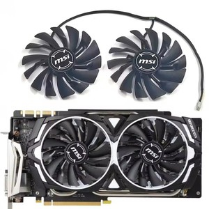 ใหม่พัดลม GTX 1080เกราะ PLD10010S12HH 95มม. สำหรับ MSI GTX 1080Ti 1070 1060เกราะ <span class=keywords><strong>RX</strong></span> 470 570 <span class=keywords><strong>580</strong></span> R9การ์ดวีดีโอ380พัดลมระบายความร้อน - Product Image 1