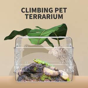 Jaulas para reptiles acrílicos con agujeros de respiración, terrario acrílico para lagarto nakes - Product Image 2