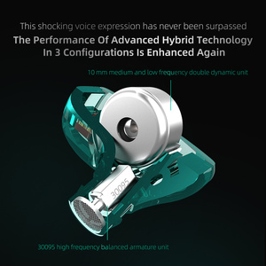 KZ ZST <strong>X</strong> 1DD+1BA Hybrid Driver Unit Hi-Fi <strong>Headphones</strong> in Ear Monitor Earphones Sport Noise Cancelling Headset - Product Image 4