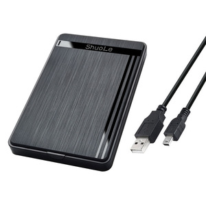 ShuoLe 2.5 Inch <b>External</b> <b>Hard</b> <b>Drive</b> Enclosure USB 2.0 SATA Aluminum Case For Laptop Desktop HDD <b>SSD</b> - Product Image 2
