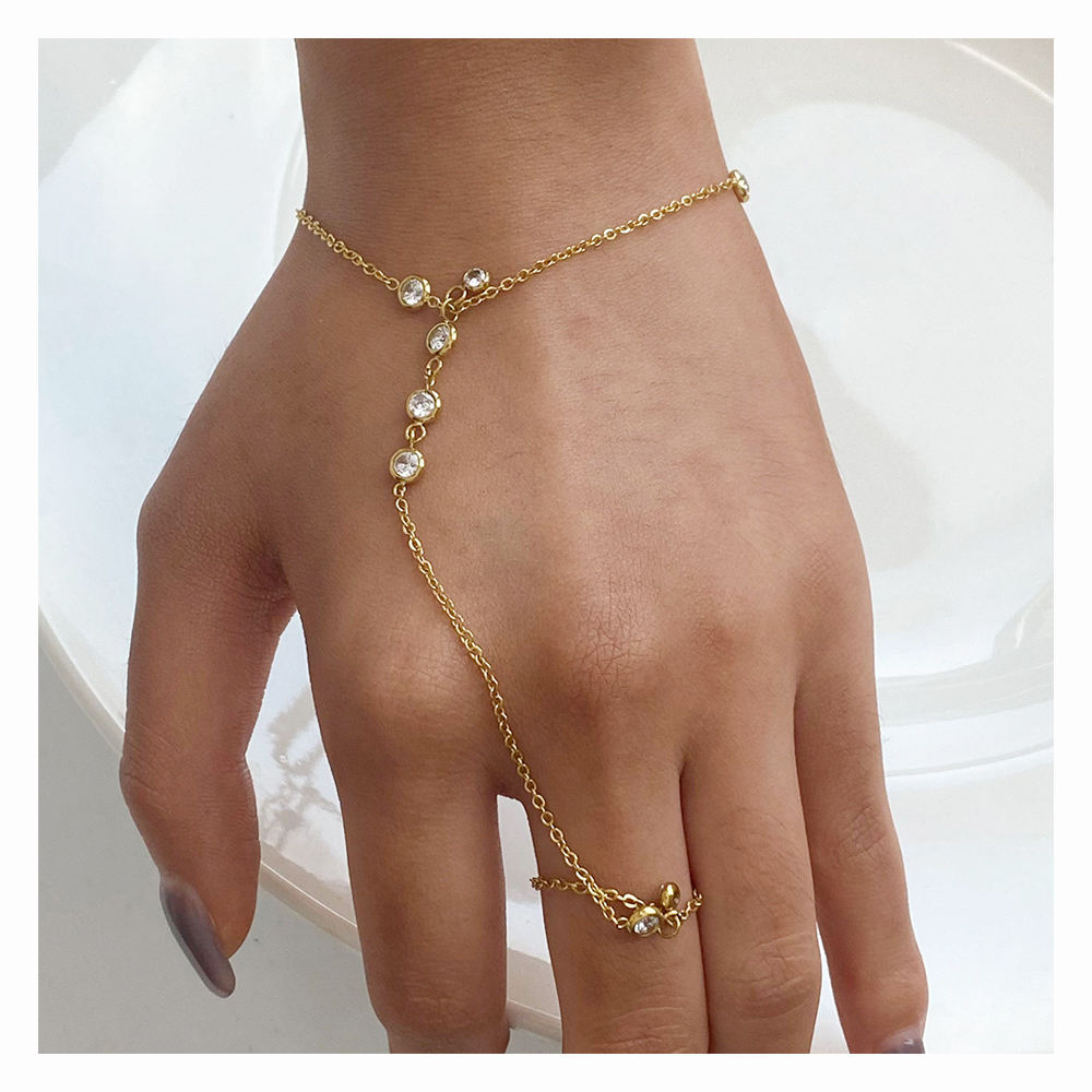 Finger Ring Bracelets Stylish Hand Harnesses for Women