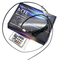 Venta caliente nuevo diseño coche acrílico LED Luz de circulación diurna 12V AUTO IDEAL Dream Color persiguiendo 1,1 m Led luz Interior
