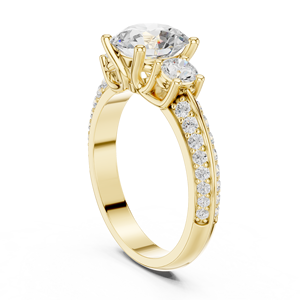 Anillo de Compromiso Solitario con Diamante de Laboratorio, Diseño Único, Hecho a Mano, en Venta por Exportadores - Product Image 5