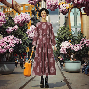 Elegante y Modesta Abaya de Poliéster Sólido para Mujer, Inspirada en el Estilo Árabe Turco Islámico, para Primavera, Talla Grande - Product Image 2