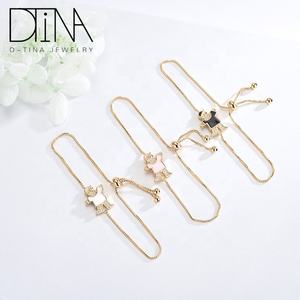 Bracelet ajustable en or 18 carats pour petite fille, modèle tendance - Product Image 6