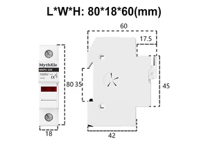 Многофункциональный предохранитель MXPV-32X, низковольтный, для установки на DIN-рейку, 32А, с индикатором - Product Image 6