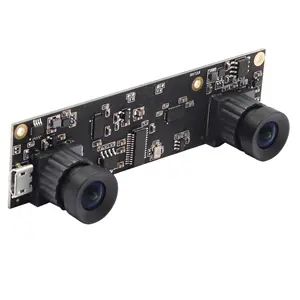 ELP AR0330 2MP 1080p android 3DステレオデュアルレンズUSBカメラモジュール、距離測定機器用の歪みレンズなし